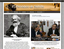 Tablet Screenshot of elperiodicodesaltillo.com